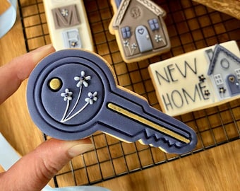 Key Cookie Cutter and Stamp, New Home Cookie Cutter, Moving House Cookie Embosser, New Home Cookie Stamp, Postal Box Ideas