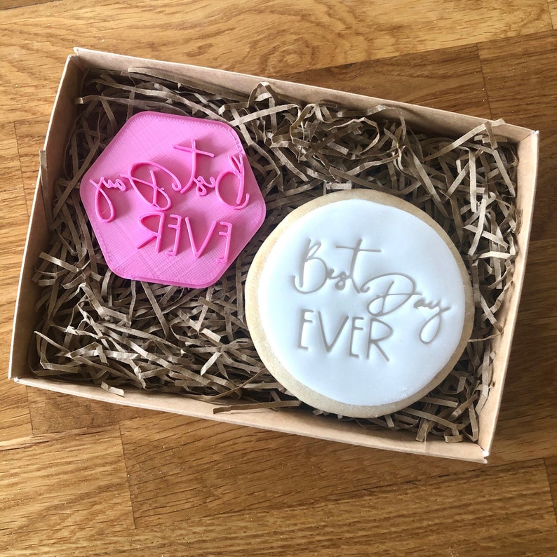 Best Day Ever Cookie Stamp Wedding Cookie Stamp Fondant Etsy UK