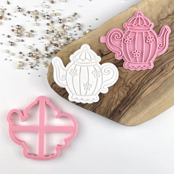Afternoon Tea Pot Cookie Cutter and Stamp, Hen Party Cookie Stamp, Wedding Cookie Embosser, Bridal Party Cookie Stamp, Postal Box Ideas