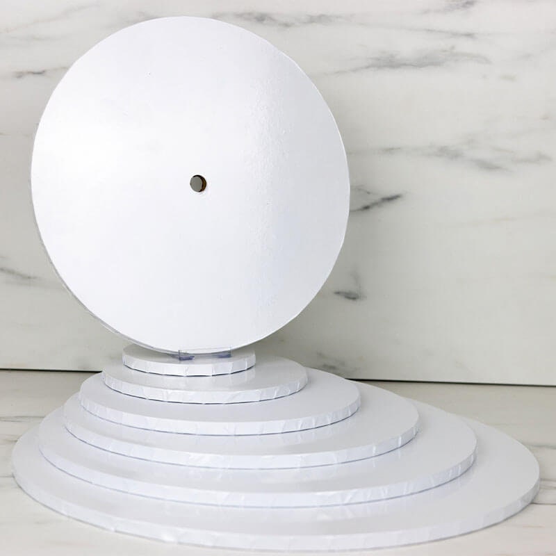 12 Pack 12 Inch Round Cake Drums,1/2" Thick Sturdy White Cardboard Base - View #9