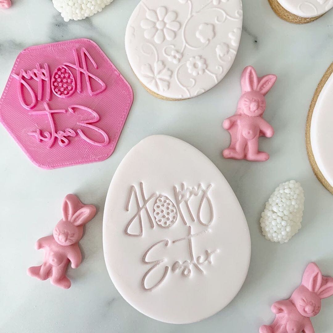 Hoppy Easter Cookie Stamp Icing Fondant Embosser for Easter Etsy