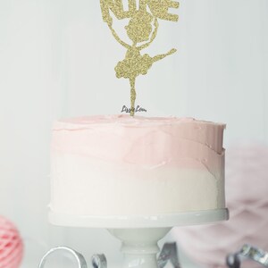 Ballerina Nine 9th Birthday Cake Topper Glitter Card - Etsy