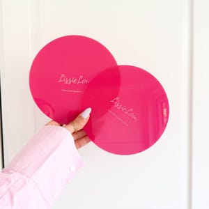 Cirkelganacheborden – set van 2 acryl cake smoothers | Ronde taartsjablonen voor scherpe randen van botercrème en ganache