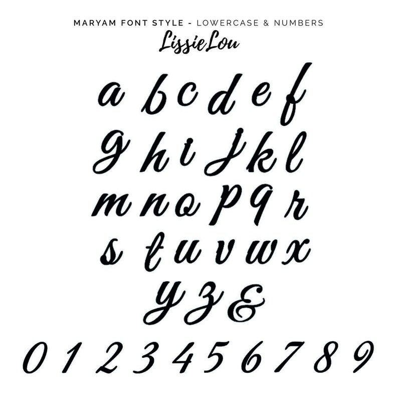 Maryam Font Style Name Cake Topper Premium 3mm Acrylic or - Etsy
