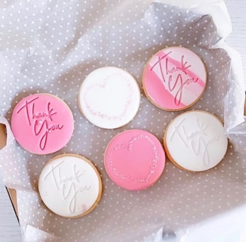 Thank You Cookie Stamp Wedding Cookie Stamp Fondant Etsy Canada