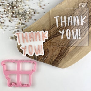 Gracias en Sunny Font Cookie Cutter and Embosser, Teacher Cookie Stamp, Class of 2021 Embosser, Best Teacher Stamp, Postal Box Ideas