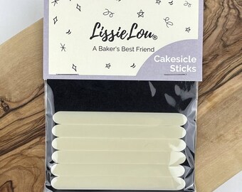 Ivory Acrylic Cakesicle Lollipop Sticks, Cakesicle Sticks, Acrylic Cakesicle Sticks, Reusable Cake Pop Sticks, Acrylic Popsicle Sticks