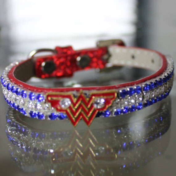 red rhinestone dog collar