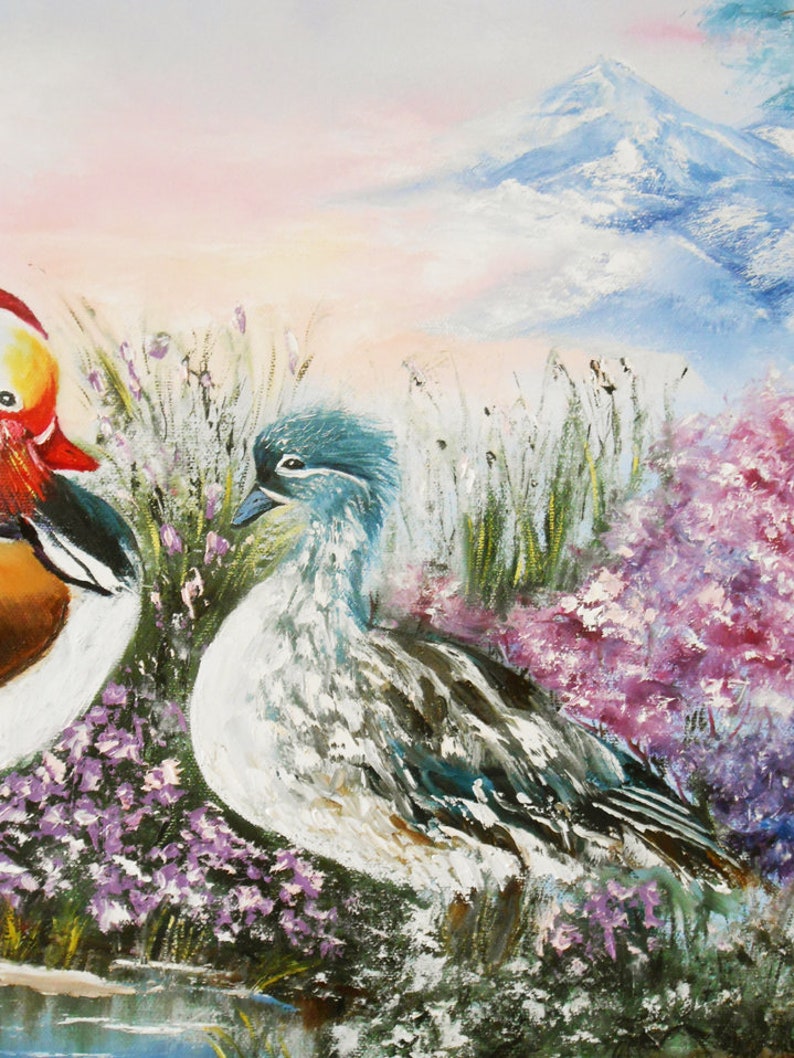 Mandarin Ducks feng shui for love artwork printable ...