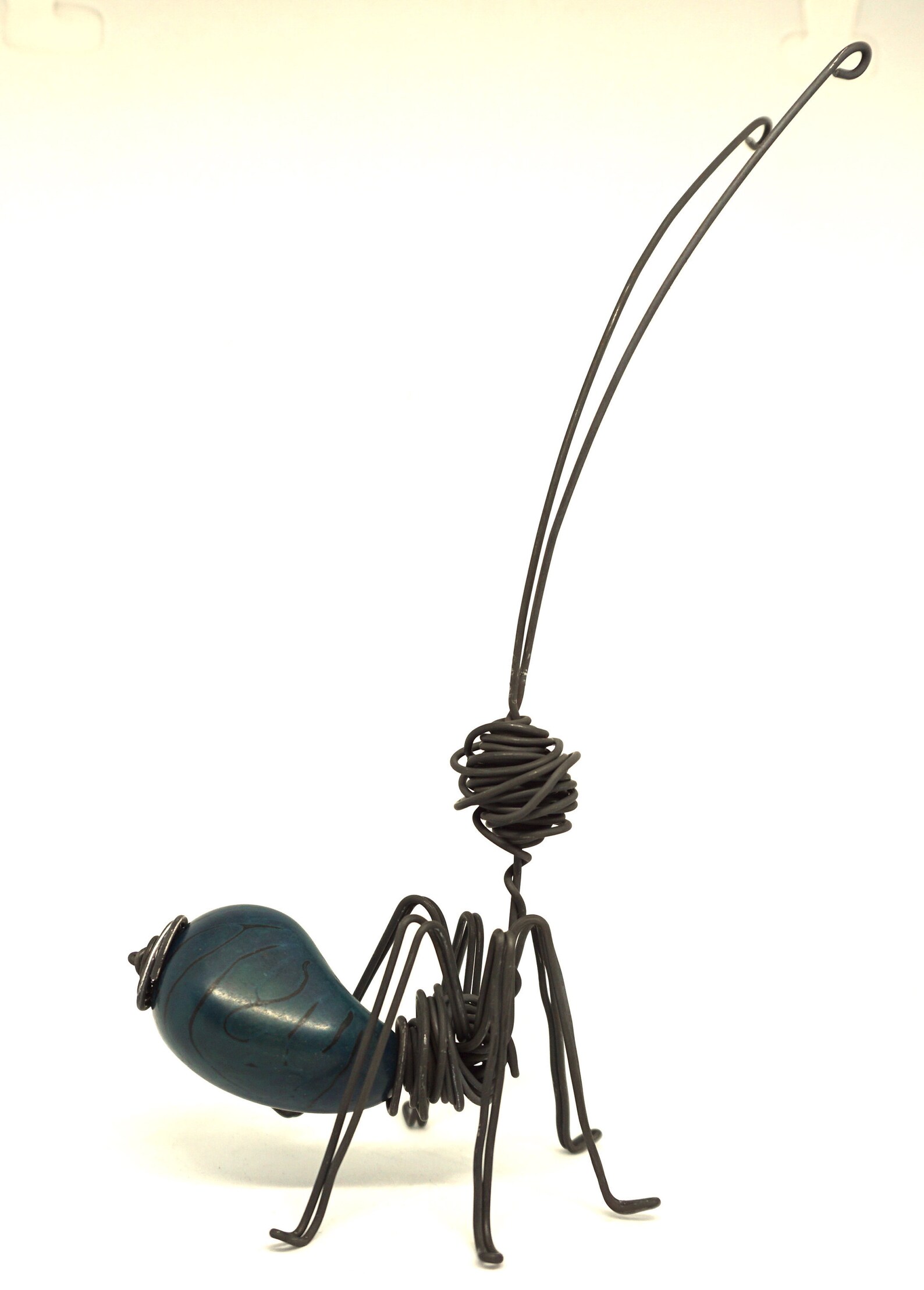 Ant sculpture. Wire ant. Ant in iron. Ant on iron wire. Insect Etsy