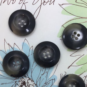 QUALITY 7/8&quot; Stormy Grey Buttons ITALIAN Vintage Sewing Button for Clothing / Coat & Jacket Buttons / Designer Decorative Buttons 599