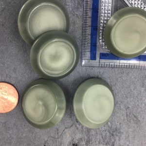 VINTAGE 1-1/8&quot; Sage Green Shank Buttons ITALIAN Vintage Sewing Button for Clothing / Coat & Jacket Buttons / Designer Decorative Buttons 687