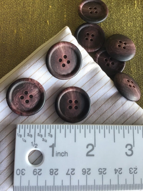 Vintage 3/4 Faux Leather Buttons – Needle + Purl