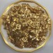 SQUARE GOLD BUTTONS 7/16
