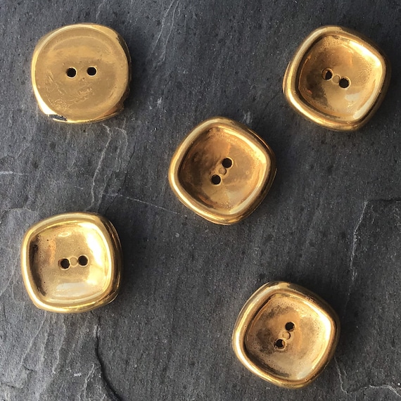 GOLD BUTTONS 7/8 Vintage Metallic 2 