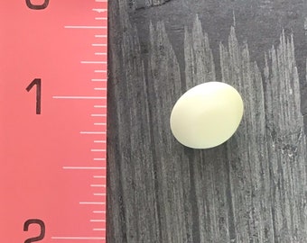 Vintage witte plastic schachtknopen: 1/2" (14 mm)