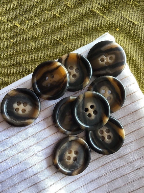 Italian BROWN TAN 4 Hole Buttons 7/8 23mm 36L Multi | Etsy