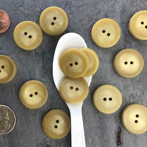 7/8&quot; 2 Hole Camel Buttons ITALIAN Vintage Sewing Button for Clothing / Dress Buttons/ Coat & Jacket Buttons / Designer Buttons 684
