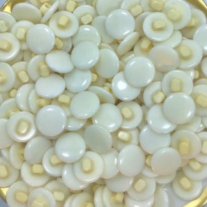 1/2&quot; VINTAGE OFF WHITE Buttons Vintage Shank Buttons for Clothing Plastic White Buttons Blouse Buttons Dress Buttons 67