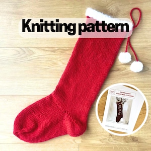 Christmas Stocking Knitting Pattern: Extra-Large Traditional Design (PDF Pattern)
