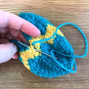 Knit Easter Eggs Pattern: Easy Knit, 3 Sizes, Hanging Decorations (PDF Download) image 16