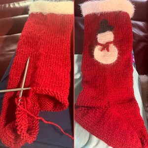 Christmas stocking KNITTING PATTERN hand-knit your own image 6