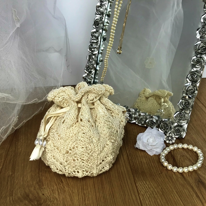 bridal wristlet bag