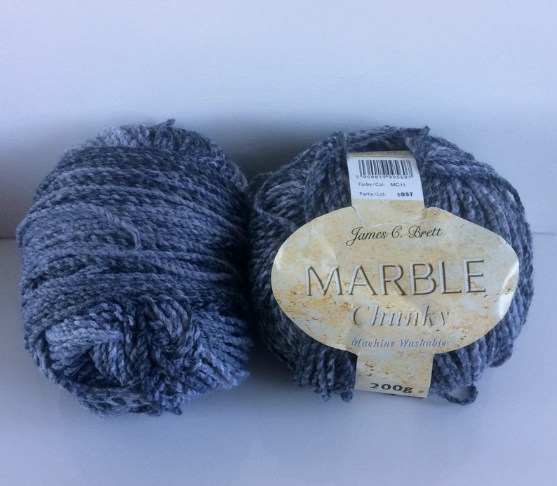 Marble Chunky Knitting Yarn James Brett Soft Machine Washable Acrylic Craft Wool