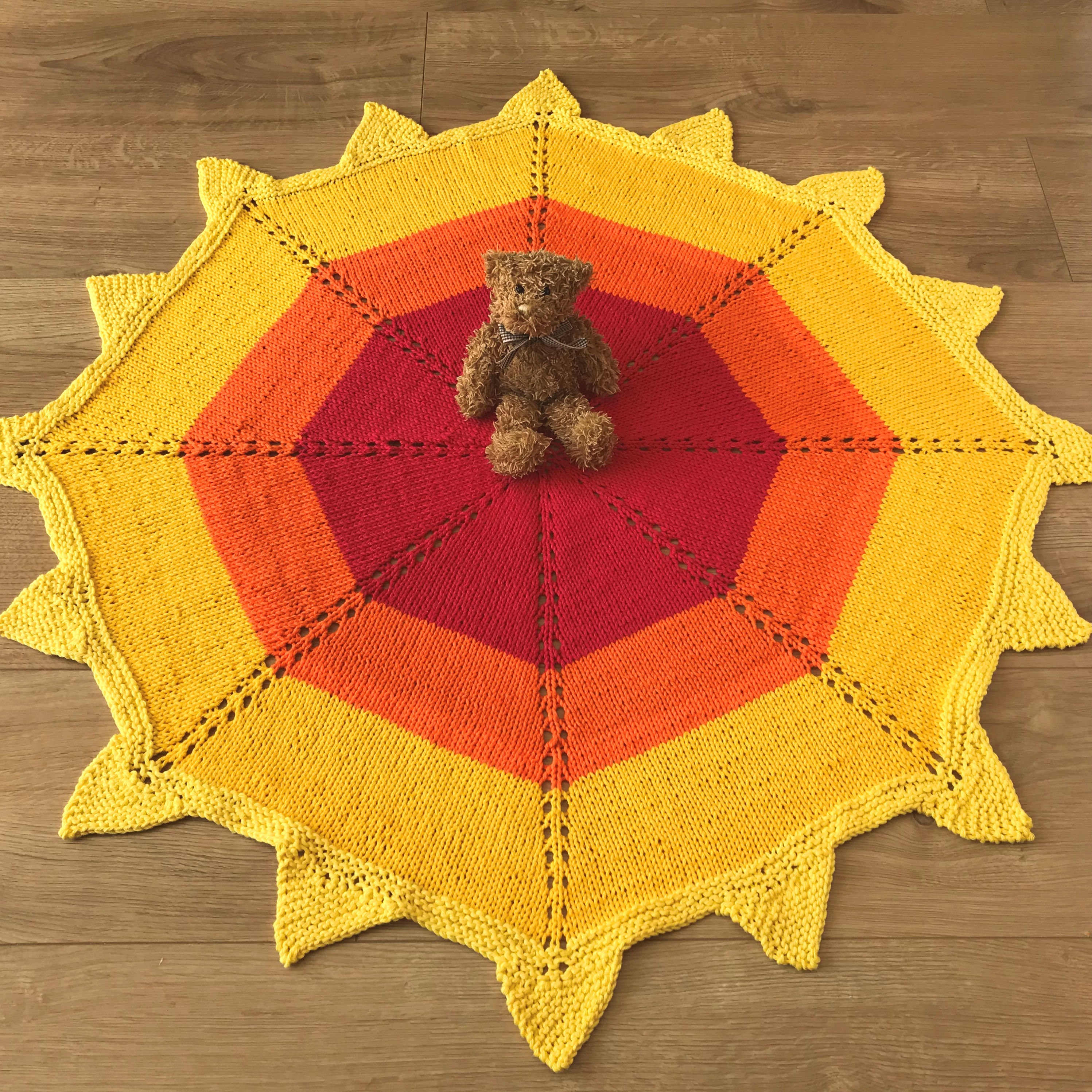 Easy Knit Baby Blanket Pattern Instant Digital Download Eco Newborn