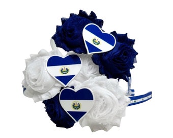 El Salvador | Celebrate their Culture! | Kids Cultural Headband | Heritage Hair Accessories | Hispanic Heritage Month | Handmade