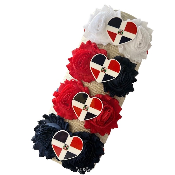 Dominican Republic | Celebrate their Heritage! | Unique Baby Shower/Birthday Gift | Baby Cultural Hair Accessories | Dominicana | Handmade