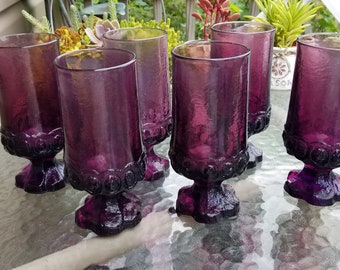 purple goblets