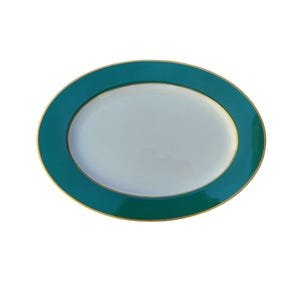 Mikasa Cathy Hardwick Ming Green 15&quot; Bone China Platter