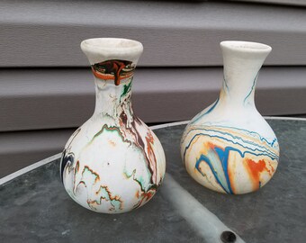 2 Nemadji Pottery Vases