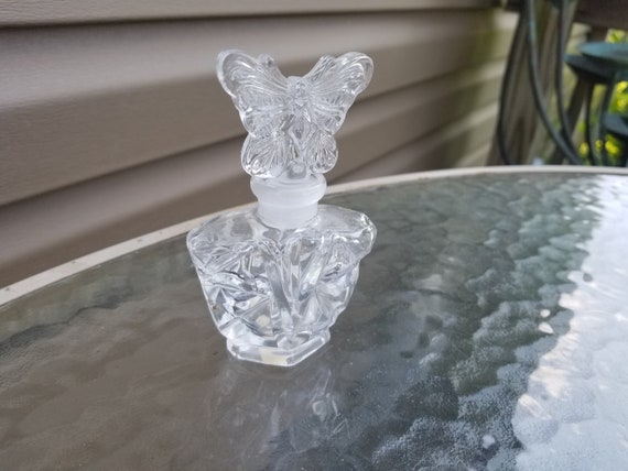 鉛クリスタル蝶の香水瓶 - Etsy 日本