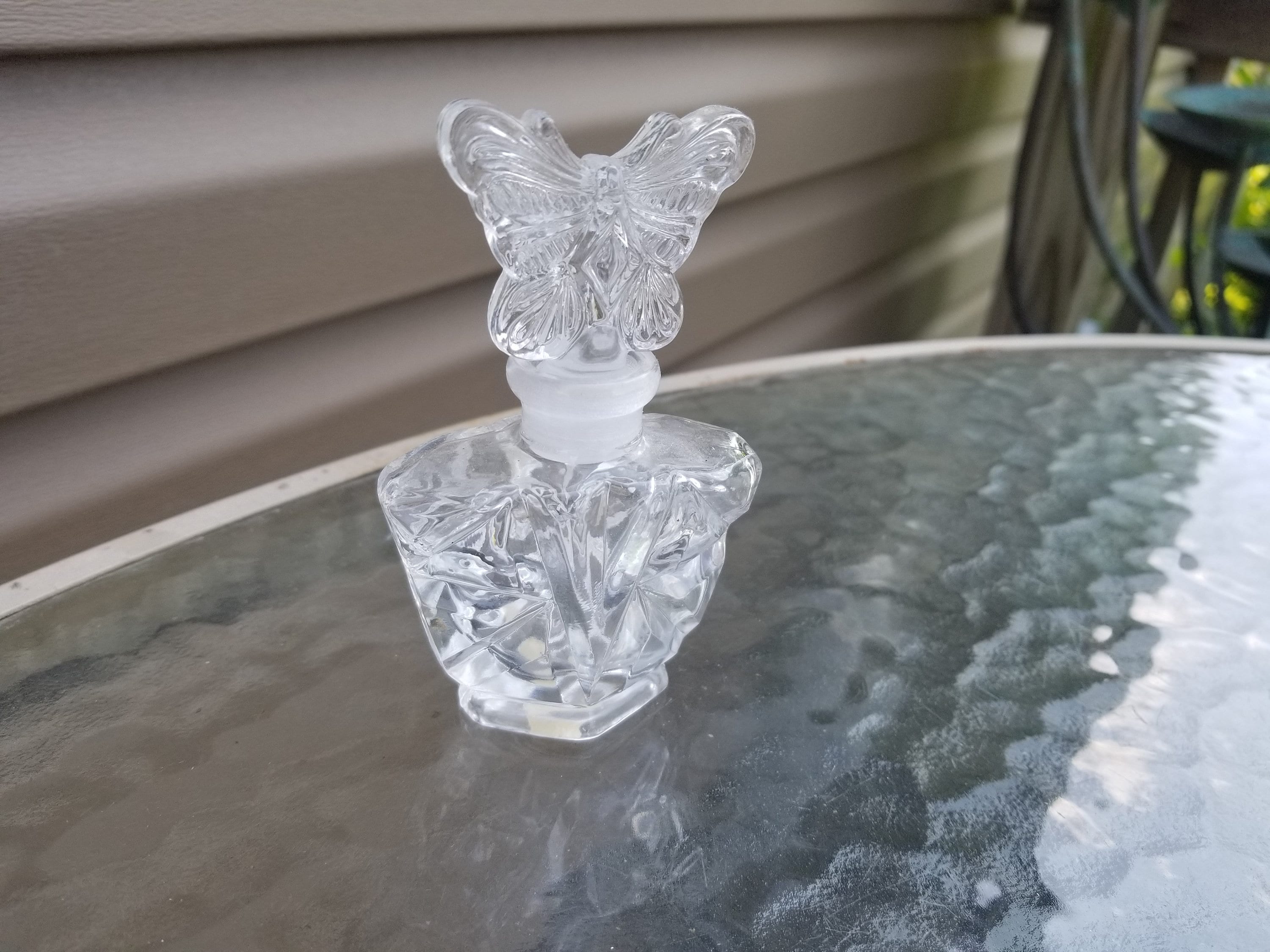 鉛クリスタル蝶の香水瓶 - Etsy 日本