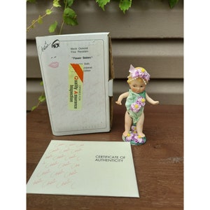 Marie Osmond Flower Babies &quot;Pansy&quot; w/ COA, Box, Necklace 985/3000