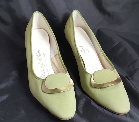 sage green court shoes