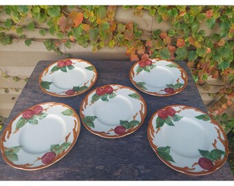 5 piatti da pane e burro Franciscan Apple da 6 1/2"