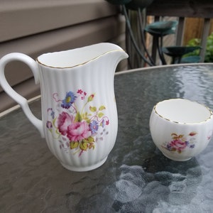 Coalport Shrewsbury Jug & Mini Open Sugar Bowl