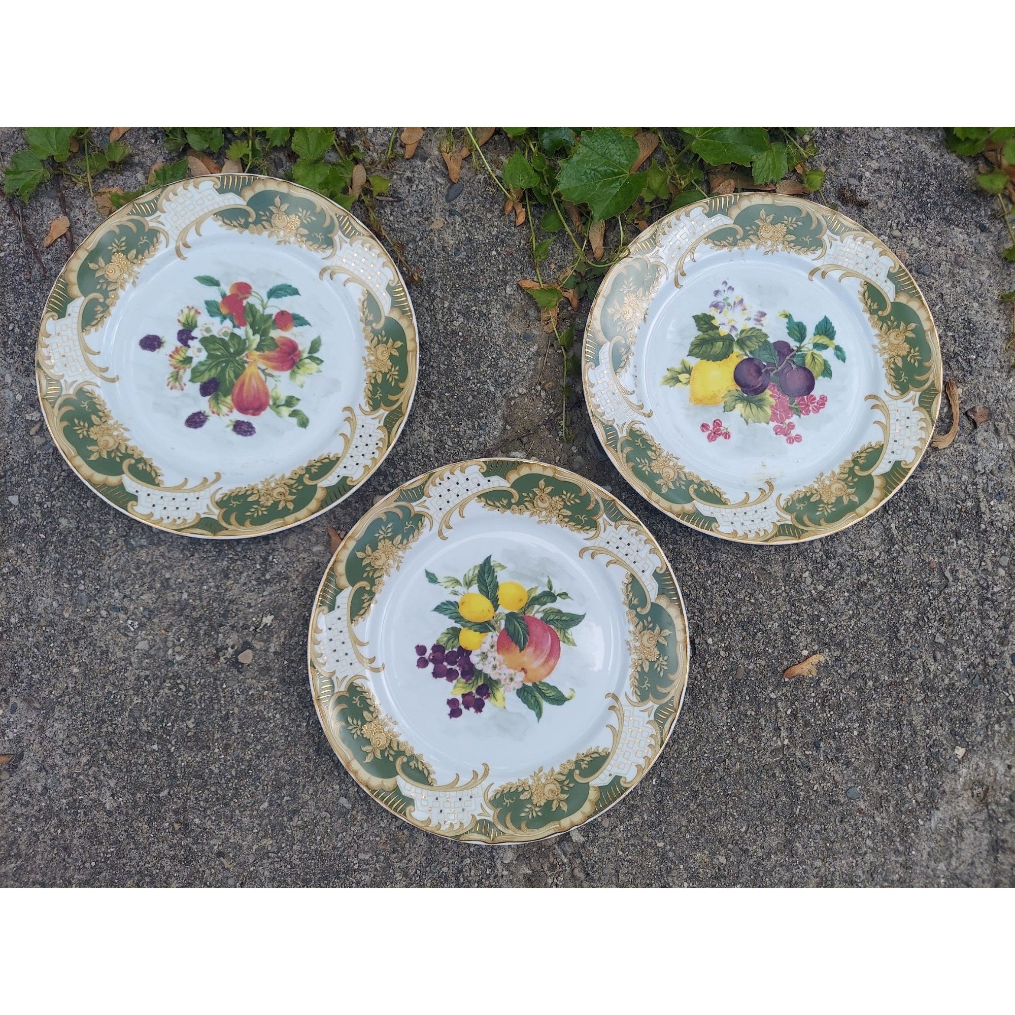 Antique fruit plates - Etsy 日本