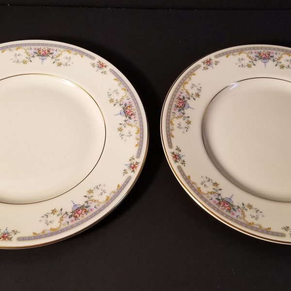 2 Royal Doulton Romance Collection Juliet 8" Salad Plates