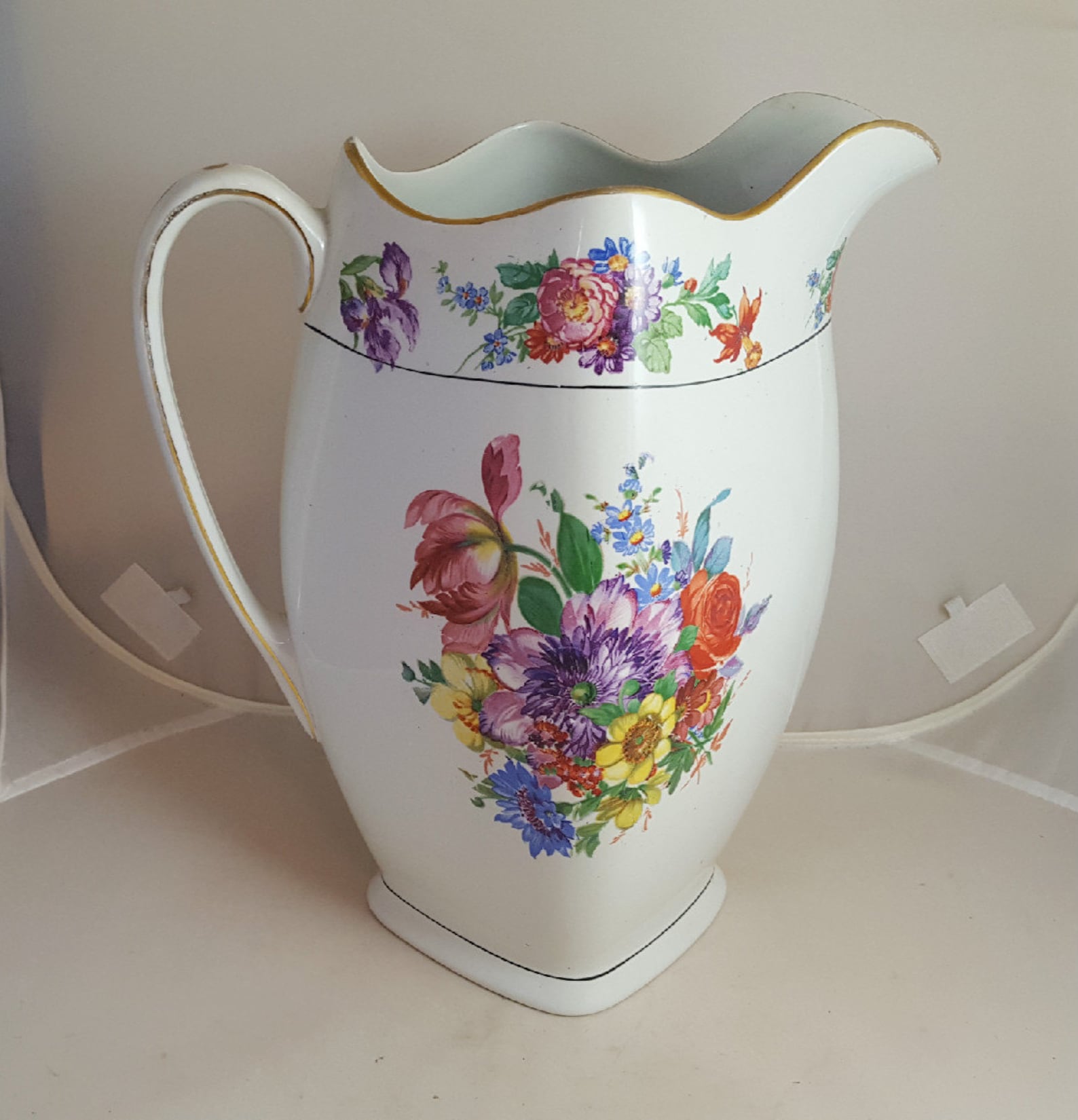 Rubian Art Pottery England Water Pitcher Melbourne Etsy