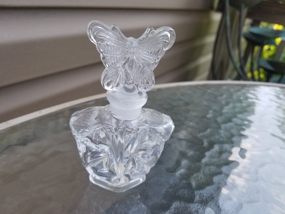 鉛クリスタル蝶の香水瓶 - Etsy 日本