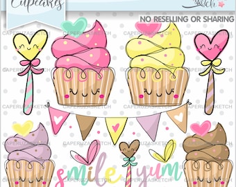 cupcake clipart etsy