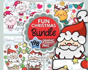 Christmas Bundle, Christmas Clipart, Clipart Bundle, Christmas Bundle PNG, Bundle Christmas, Christmas Images, Christmas Decor, Bundle Set