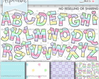 Alphabet Clipart, Alphabet PNG, Alphabet Letters Clipart, Alphabet Initials, Alphabet Graphics, Alphabet Party, Kids Alphabet, Baby Alphabet