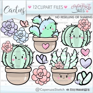 Cactus Clipart, Cactus Graphics, USO COMERCIAL, México Clipart, Plant Cliparts, Succulent Cliparts, Cacti Cliparts, Mexican Clipart, Cactus