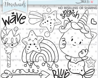 Unicorn Stamps, Unicorn Digital Stamps, Unicorn Images, COMMERCIAL USE, Unicorn Coloring Pages, Planner Accesories, Rainbow Stamps, Stamps