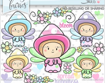 Fairy Clipart, Fairy Graphics, Spring Clipart, COMMERCIAL USE, Spring Graphics, Fairy Tale Clipart, Fairy Tale Graphic, Spring Image, Spring